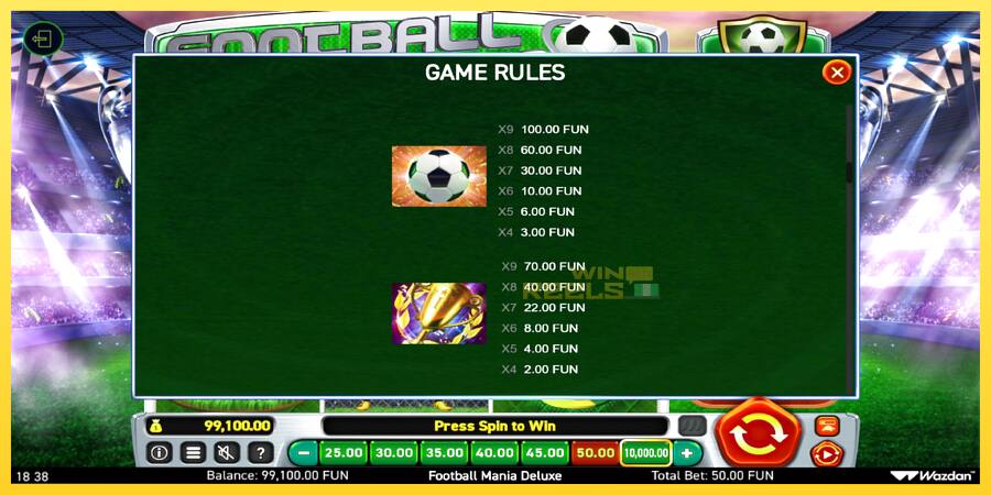 Afbeelding 7 speelautomaat Football Mania Deluxe