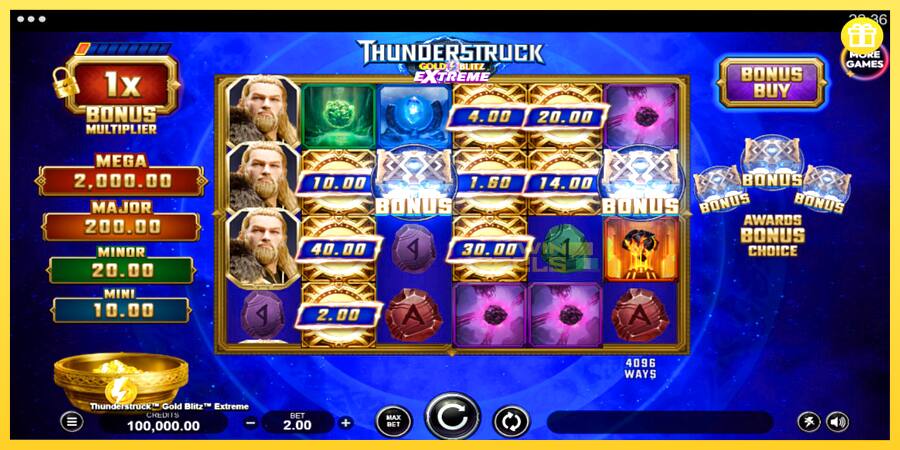 Afbeelding 1 speelautomaat Thunderstruck Gold Blitz Extreme