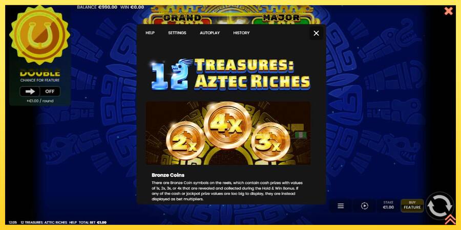 Afbeelding 5 speelautomaat 12 Treasures: Aztec Riches