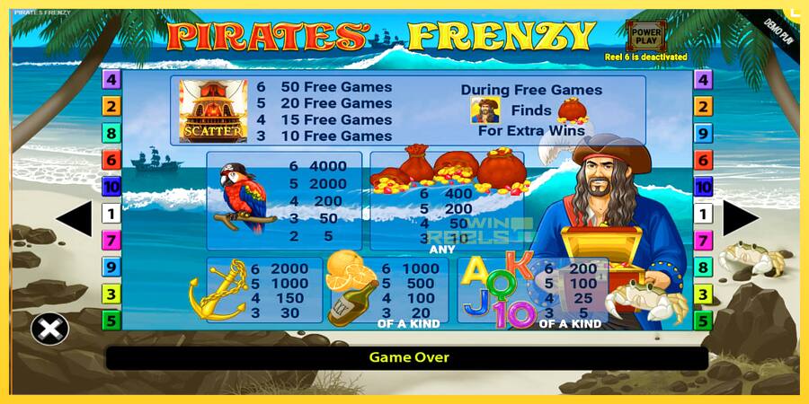 Afbeelding 6 speelautomaat Pirates Frenzy