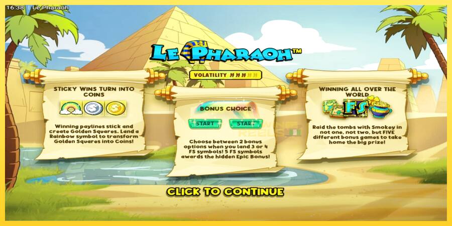 Afbeelding 1 speelautomaat Le Pharaoh