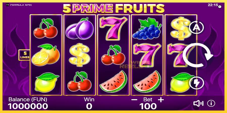 Afbeelding 2 speelautomaat 5 Prime Fruits