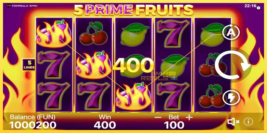 Afbeelding 3 speelautomaat 5 Prime Fruits