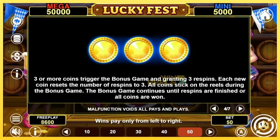 Afbeelding 7 speelautomaat Lucky Fest Hold & Win