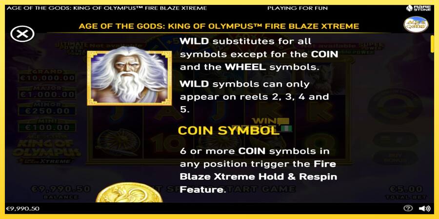 Afbeelding 4 speelautomaat Age of the Gods: King of Olympus Fire Blaze Xtreme