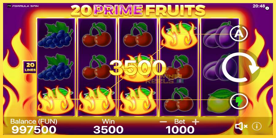 Afbeelding 2 speelautomaat 20 Prime Fruits