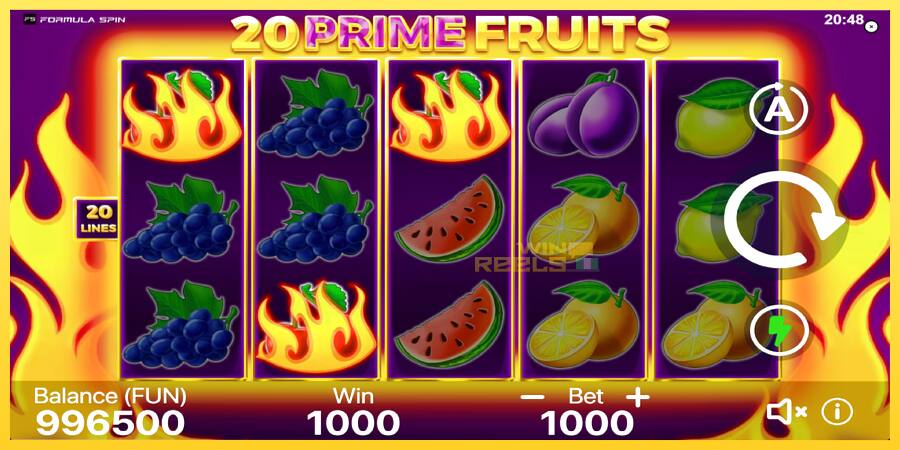 Afbeelding 3 speelautomaat 20 Prime Fruits