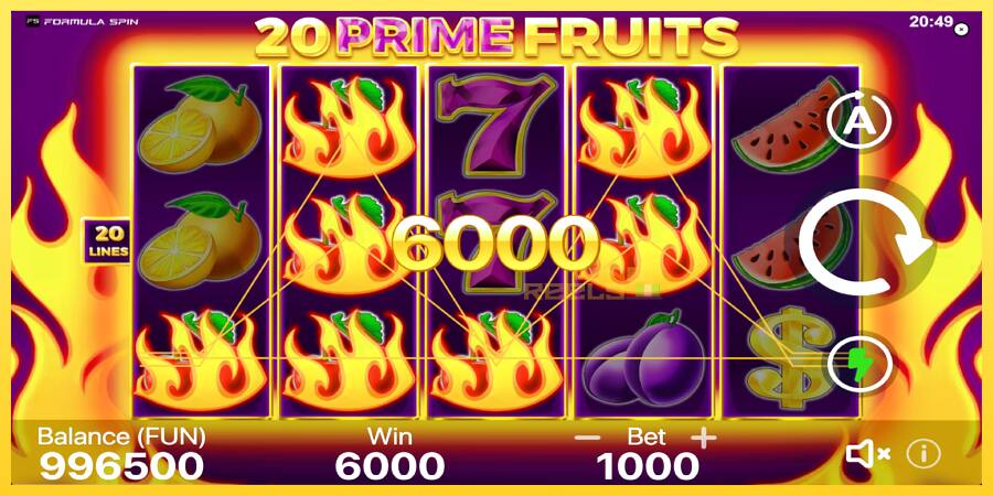 Afbeelding 4 speelautomaat 20 Prime Fruits