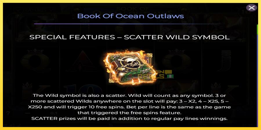 Afbeelding 4 speelautomaat Book of Ocean Outlaws