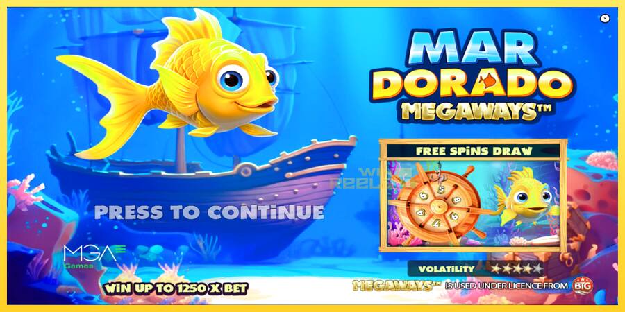 Afbeelding 1 speelautomaat Mar Dorado Megaways