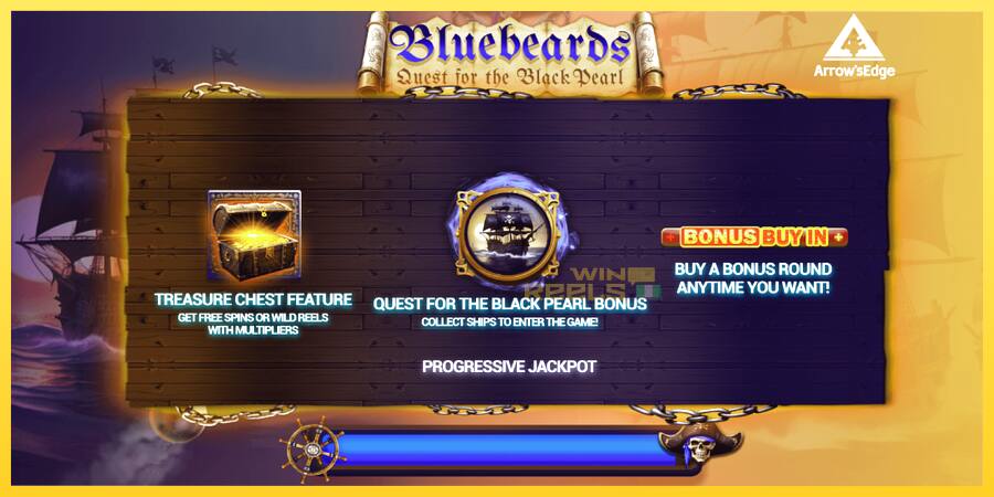 Afbeelding 1 speelautomaat Bluebeard Quest for the Black Pearl