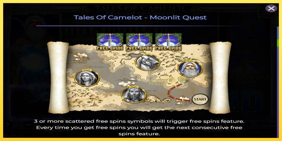 Afbeelding 5 speelautomaat Tales of Camelot - Moonlit Quest