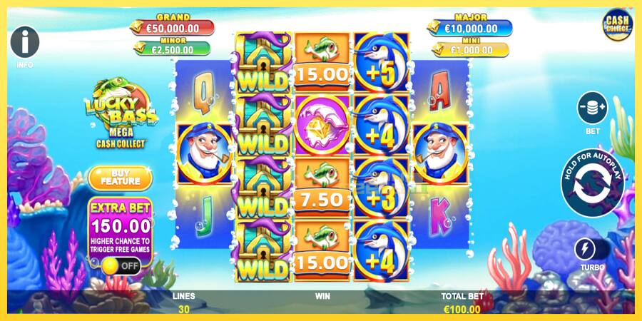 Afbeelding 2 speelautomaat Lucky Bass Mega Cash Collect