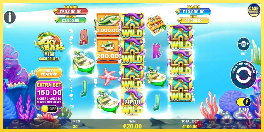 Afbeelding 4 speelautomaat Lucky Bass Mega Cash Collect