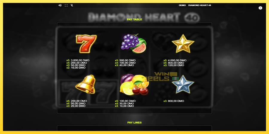 Afbeelding 5 speelautomaat Diamond Heart 40