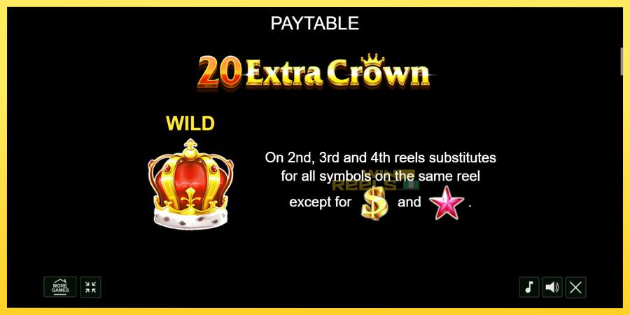 Afbeelding 5 speelautomaat 20 Extra Crown