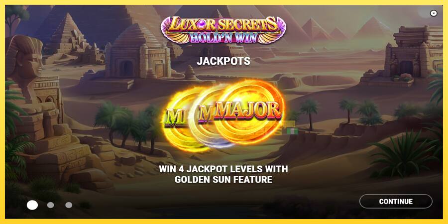 Afbeelding 1 speelautomaat Luxor Secrets Holdn Win