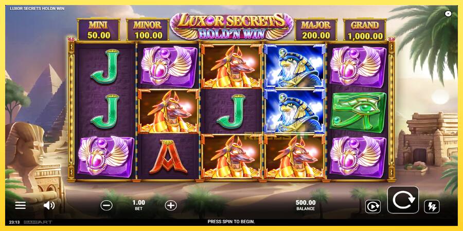 Afbeelding 2 speelautomaat Luxor Secrets Holdn Win