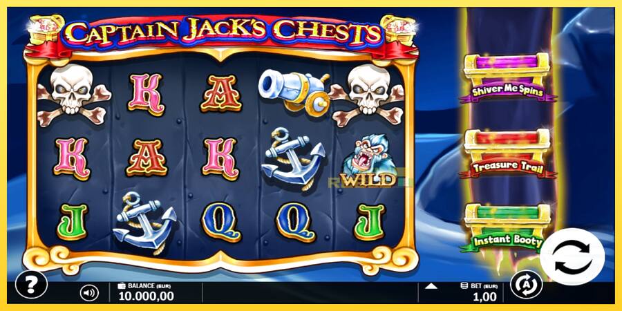 Afbeelding 1 speelautomaat Captain Jacks Chests