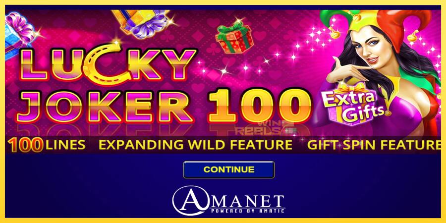 Afbeelding 1 speelautomaat Lucky Joker 100 Extra Gifts