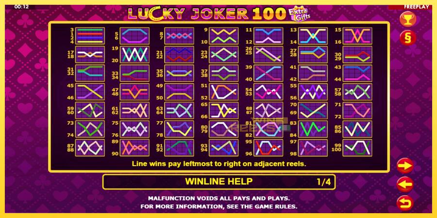 Afbeelding 6 speelautomaat Lucky Joker 100 Extra Gifts