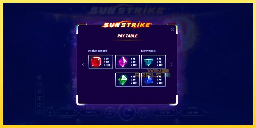 Afbeelding 6 speelautomaat Sun Strike