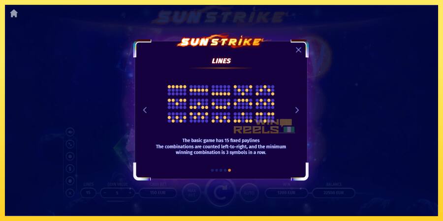 Afbeelding 7 speelautomaat Sun Strike