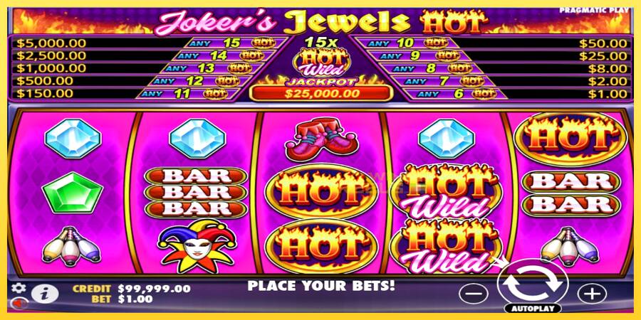 Afbeelding 1 speelautomaat Jokers Jewels Hot