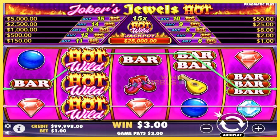 Afbeelding 2 speelautomaat Jokers Jewels Hot