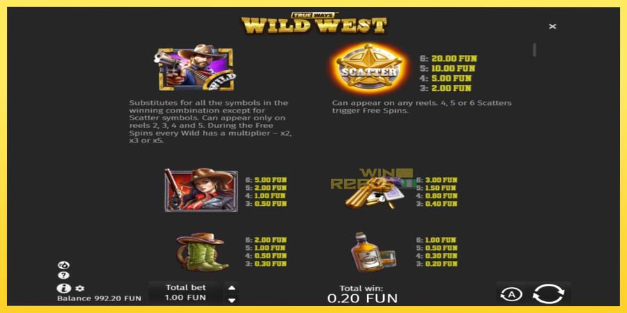 Afbeelding 4 speelautomaat Wild West Trueways