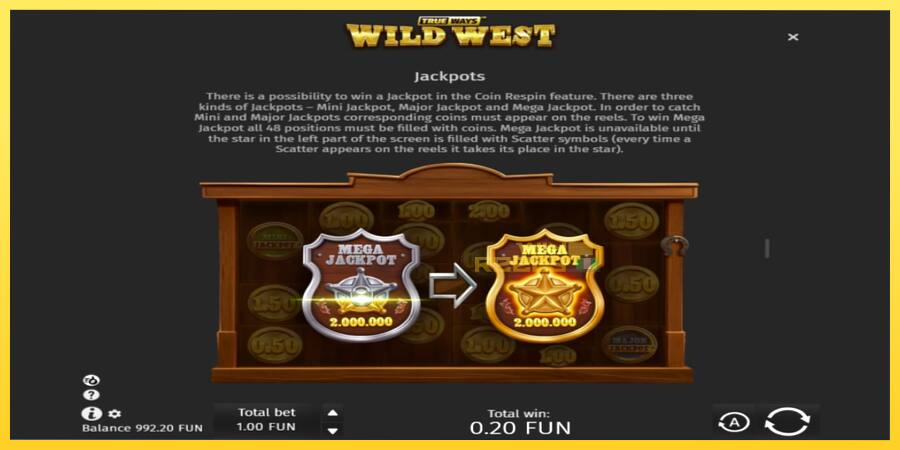 Afbeelding 6 speelautomaat Wild West Trueways