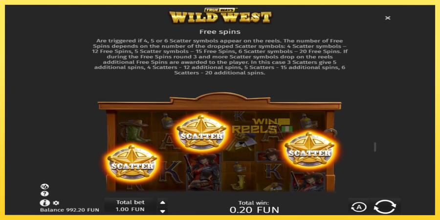 Afbeelding 7 speelautomaat Wild West Trueways