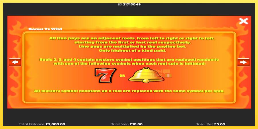 Afbeelding 4 speelautomaat Bonus Sevens Wild