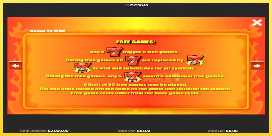 Afbeelding 5 speelautomaat Bonus Sevens Wild