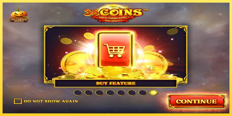 Afbeelding 1 speelautomaat 36 Coins Halloween Jackpots