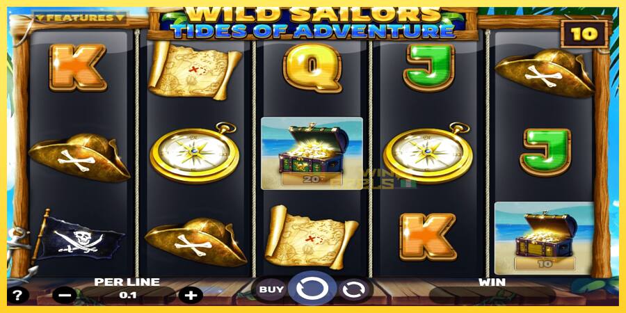 Afbeelding 2 speelautomaat Wild Sailors – Tides of Adventure