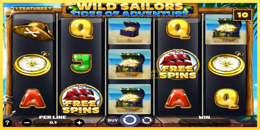 Afbeelding 3 speelautomaat Wild Sailors – Tides of Adventure