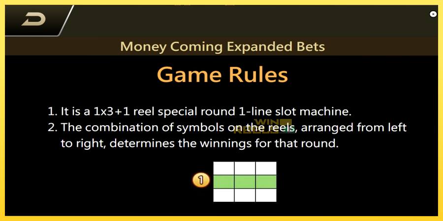 Afbeelding 7 speelautomaat Money Coming 2 – Expanded Bets