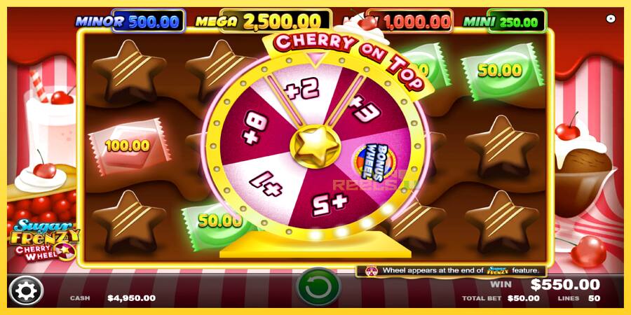 Afbeelding 4 speelautomaat Sugar Frenzy Cherry Wheel