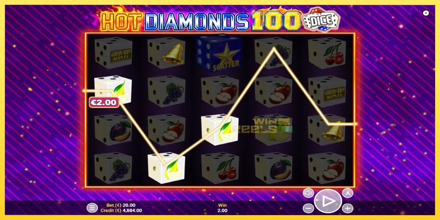 Afbeelding 3 speelautomaat Hot Diamonds 100 Dice