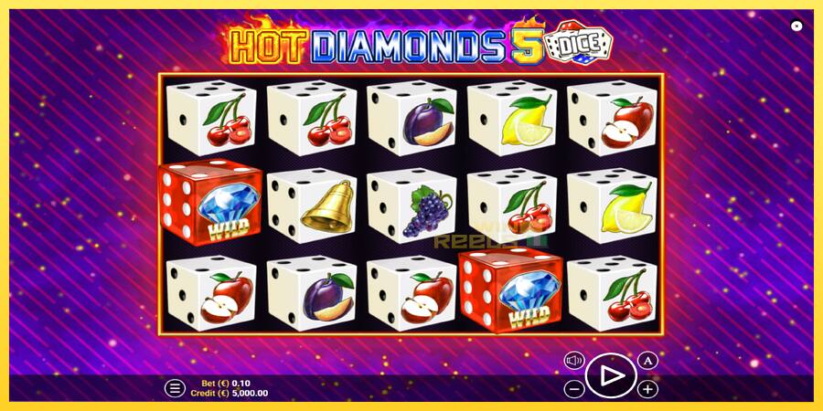 Afbeelding 1 speelautomaat Hot Diamonds 5 Dice