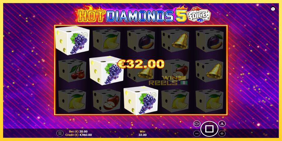 Afbeelding 2 speelautomaat Hot Diamonds 5 Dice