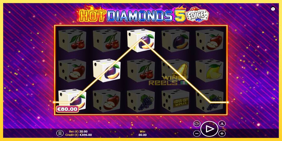 Afbeelding 3 speelautomaat Hot Diamonds 5 Dice