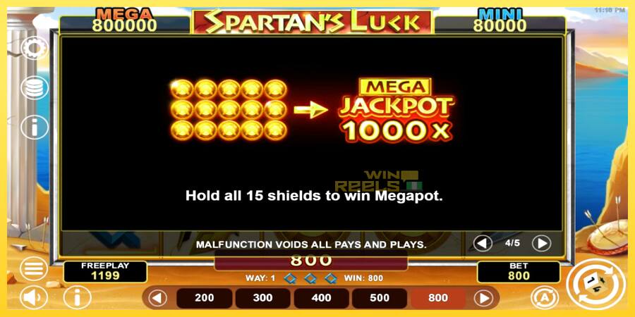 Afbeelding 7 speelautomaat Spartans Luck Hold & Win