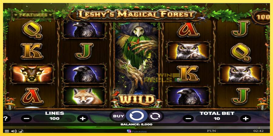 Afbeelding 2 speelautomaat Leshys Magical Forest