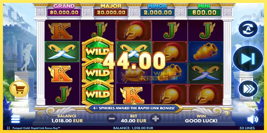 Afbeelding 4 speelautomaat Pompeii Gold Rapid Link Bonus Buy