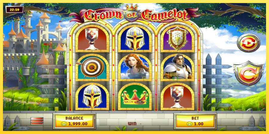 Afbeelding 2 speelautomaat Crown of Camelot