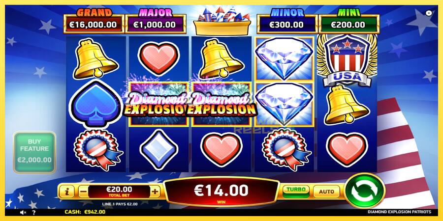 Afbeelding 4 speelautomaat Diamond Explosion Patriots