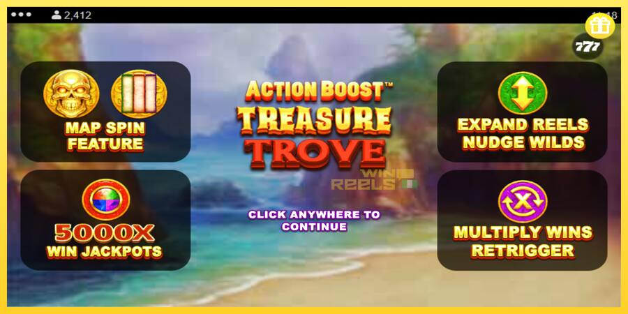 Afbeelding 1 speelautomaat Action Boost Treasure Trove