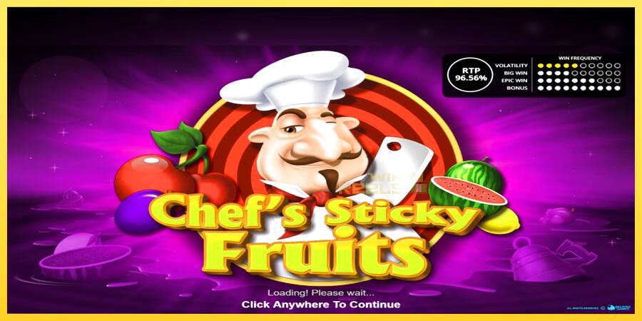 Afbeelding 1 speelautomaat Chefs Sticky Fruits